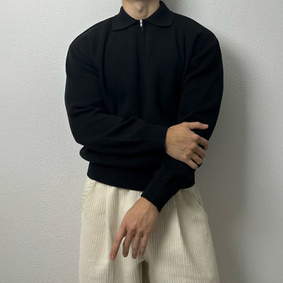 Old Money – Stretch-Knit Mens Polo Shirt – Navy 4