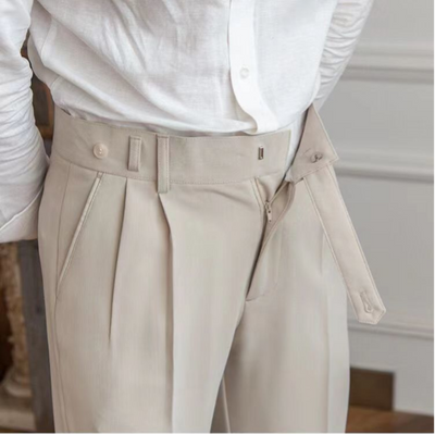 Old Money – Tailored Trouser Pants – Polyester – Khaki 2