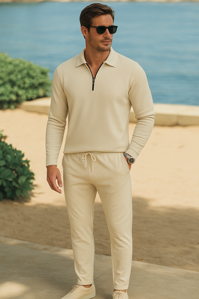 Parker – Casual Womens Tracksuit Set – Viscose Blend – Gray 0