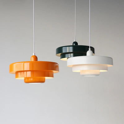 Pendant Lamp – Mid-Century Rustic Design – Iron – Black and Gold Green – D35*H21 cm – Bauhaus Collection 1