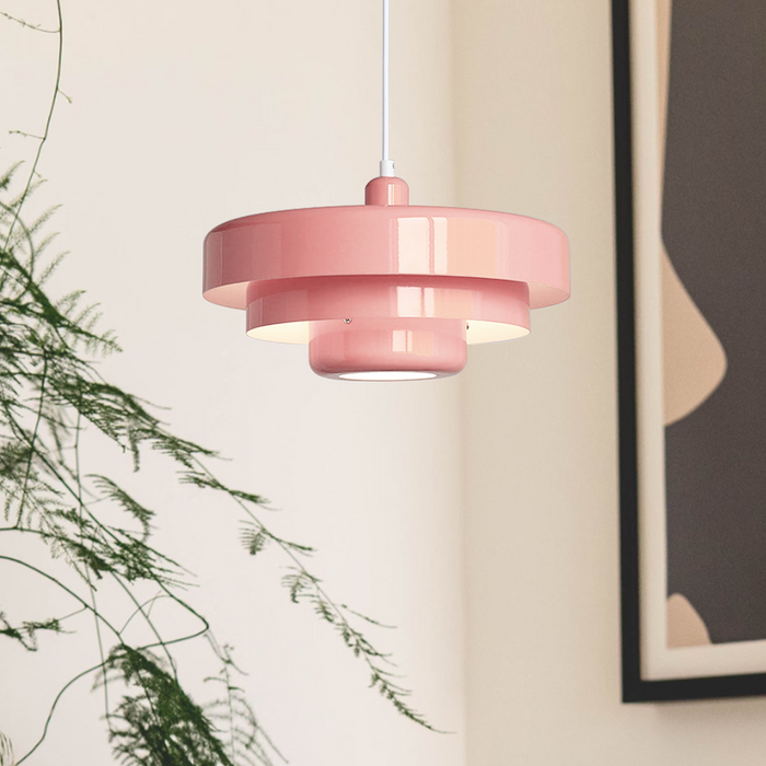 Pendant Lamp – Mid-Century Rustic Design – Iron – Black and Gold Green – D35*H21 cm – Bauhaus Collection 3