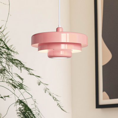 Pendant Lamp – Mid-Century Rustic Design – Iron – Black and Gold Green – D35*H21 cm – Bauhaus Collection 3