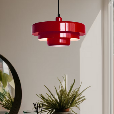 Pendant Lamp – Mid-Century Rustic Design – Iron – Black and Gold Green – D35*H21 cm – Bauhaus Collection 4