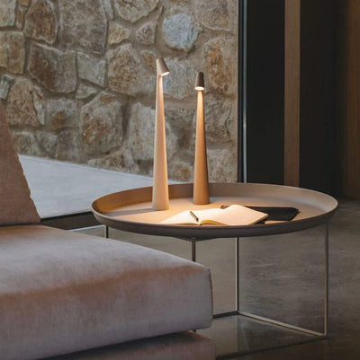 Portable Table Lamp – Rechargeable LED – Aluminum – Black/White/Gray/Red/Orange – 35 cm/45 cm – LuminaVista™ 4