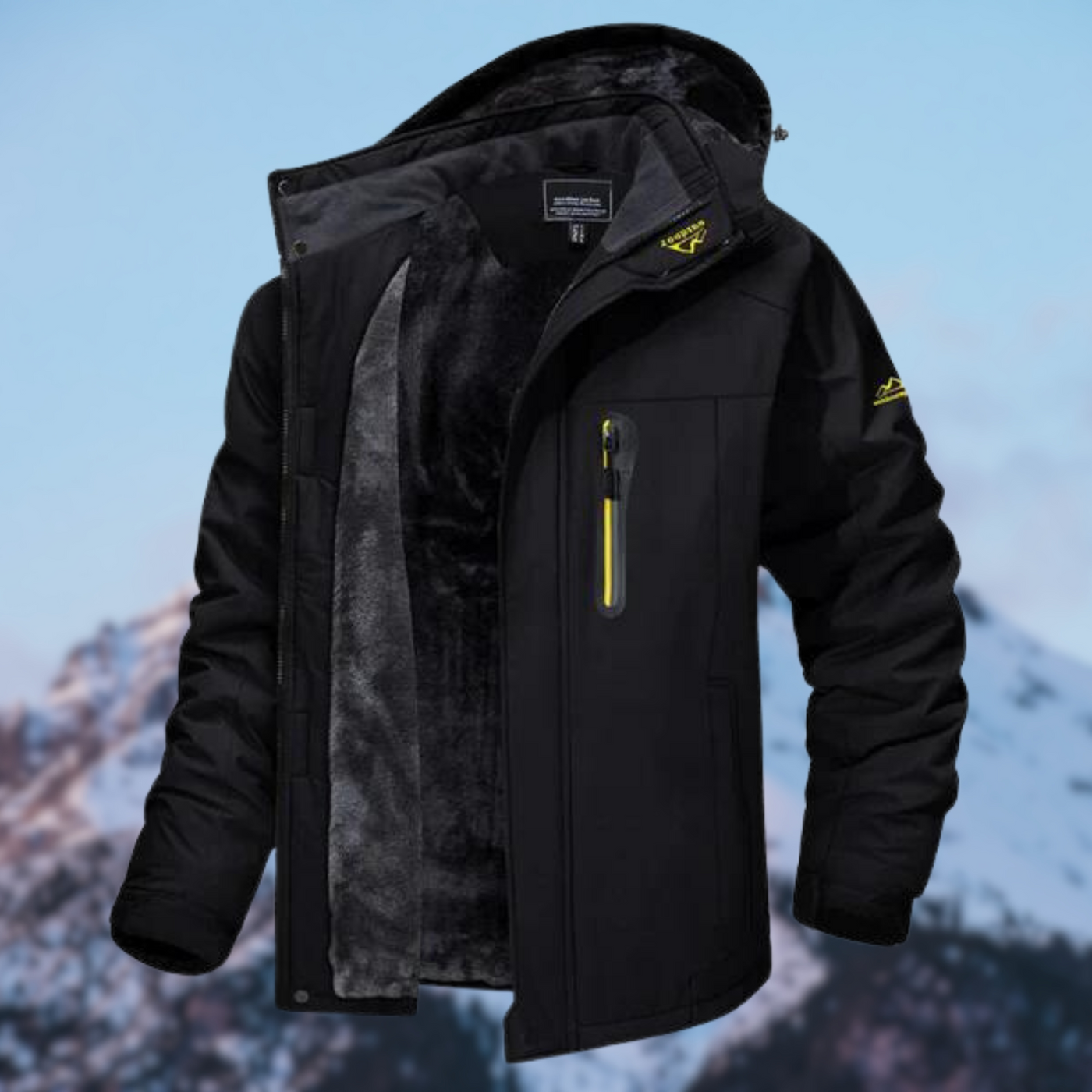 Premium – Men's Waterproof Winter Jacket – Black 4