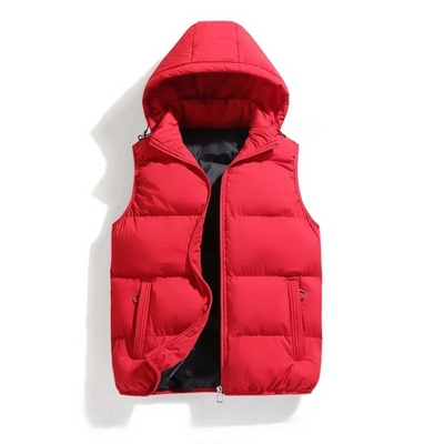 Puffer Bodywarmer – Hooded Insulated Jacket – Eco-Friendly – Black 3