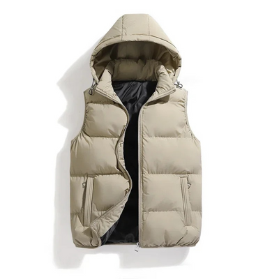 Puffer Bodywarmer – Hooded Insulated Jacket – Eco-Friendly – Black 4
