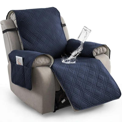 Recliner Slipcover – Waterproof Protection – Microfiber Blend – Gray – Standard Size – Premium Collection 0