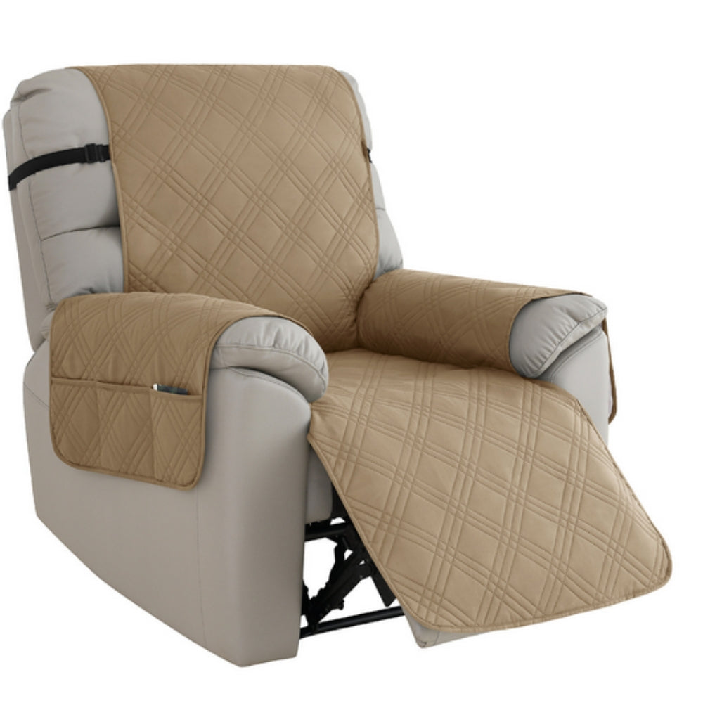 Recliner Slipcover – Waterproof Protection – Microfiber Blend – Gray – Standard Size – Premium Collection 7