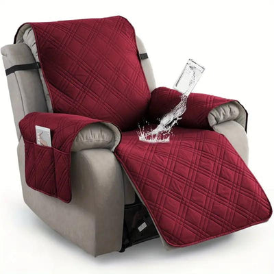 Recliner Slipcover – Waterproof Protection – Microfiber Blend – Gray – Standard Size – Premium Collection 8