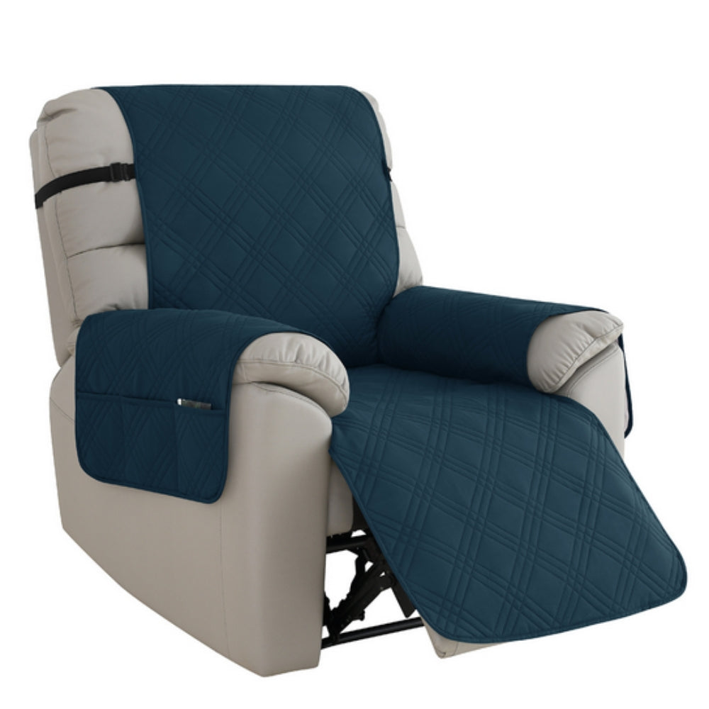 Recliner Slipcover – Waterproof Protection – Microfiber Blend – Gray – Standard Size – Premium Collection 9