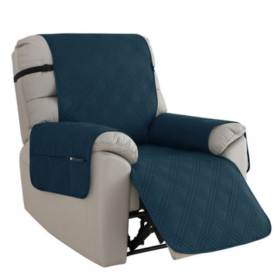 Recliner Slipcover – Waterproof Protection – Microfiber Blend – Gray – Standard Size – Premium Collection 9
