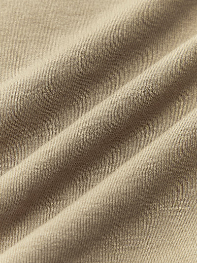 Ribbed Knit Asymmetrical Long Sleeve Shirt – Slim Fit – Black 6