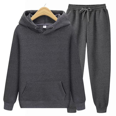 Robin – Hoodie Jogger Set – Soft Fabric – Gray 0