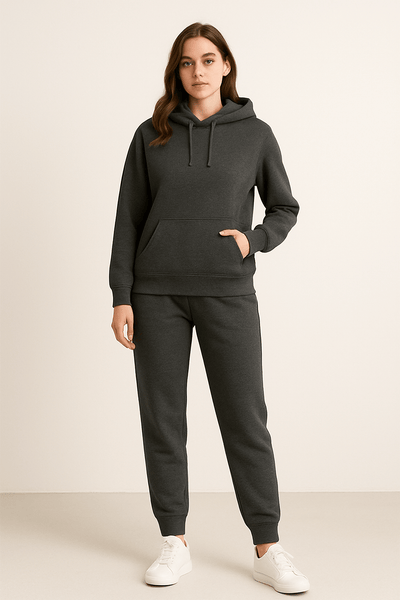 Robin – Hoodie Jogger Set – Soft Fabric – Gray 1
