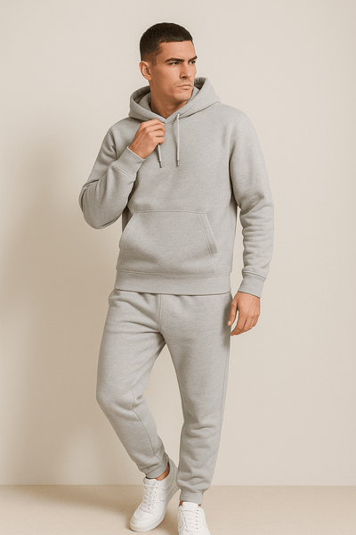 Robin – Hoodie Jogger Set – Soft Fabric – Gray 6