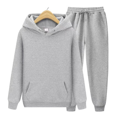 Robin – Hoodie Jogger Set – Soft Fabric – Gray 7