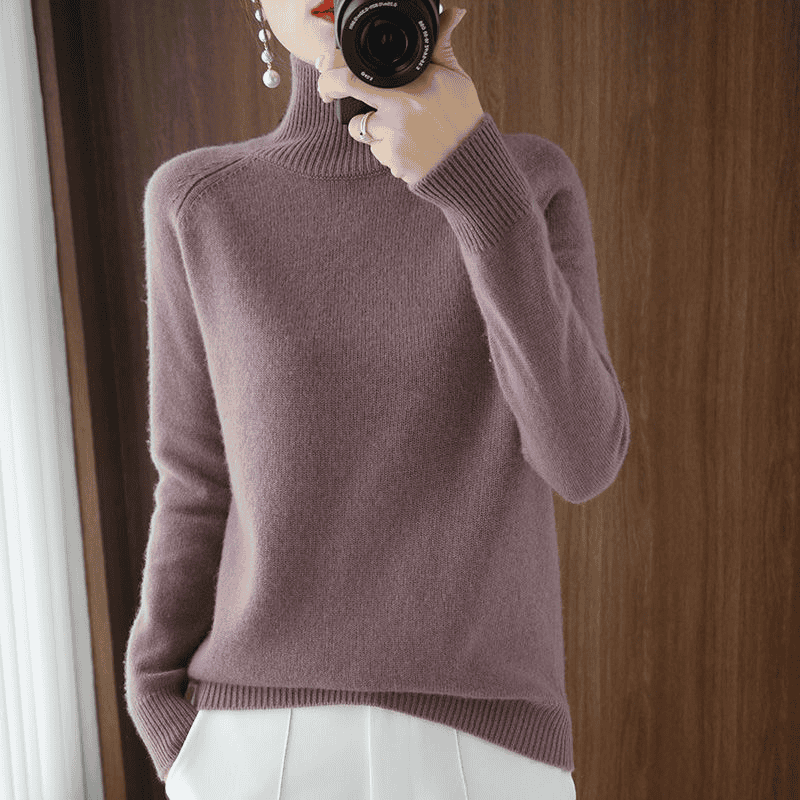 Romy – Women's Turtleneck Sweater – Warm Fabric – Various Colors 2