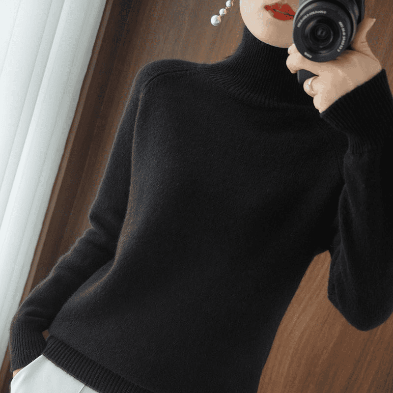 Romy – Women's Turtleneck Sweater – Warm Fabric – Various Colors 3