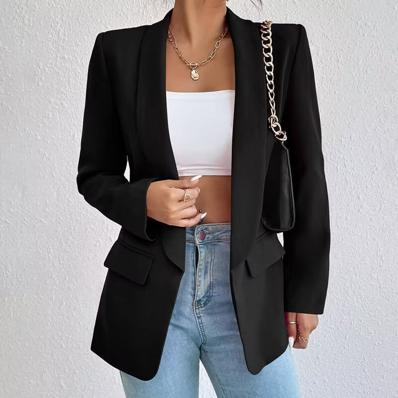 Ronja – Tailored Blazer – Modern Fit – Black 0