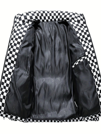 Ruben – Checked Puffer Jacket – Cotton Blend – Black 6