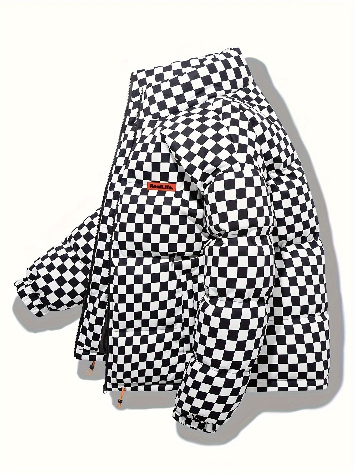 Ruben – Checked Puffer Jacket – Cotton Blend – Black 8