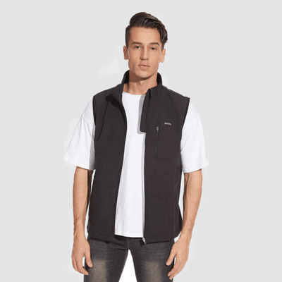 Ryker – Modern Stand-Up Collar Vest – Lightweight – Versatile Black 0