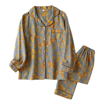 Soft Cotton Pajama Set – Women's Pajamas – Relaxed Fit – Light Gray 5