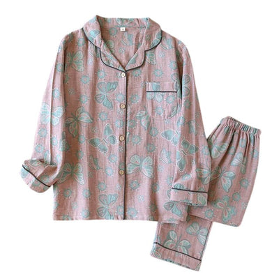 Soft Cotton Pajama Set – Women's Pajamas – Relaxed Fit – Light Gray 6