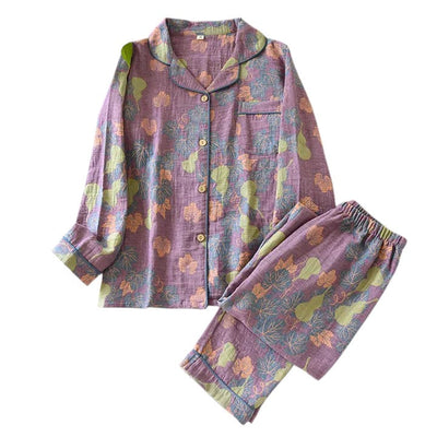 Soft Cotton Pajama Set – Women's Pajamas – Relaxed Fit – Light Gray 7