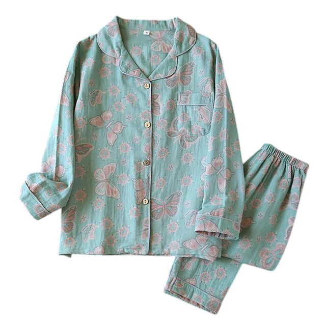 Soft Cotton Pajama Set – Women's Pajamas – Relaxed Fit – Light Gray 8