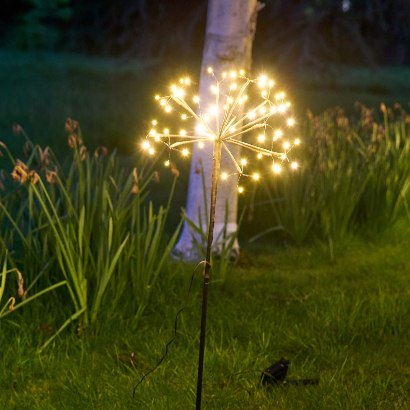 Solar Garden Light – Dandelion Design – Bronze – Rechargeable – Outdoor 0