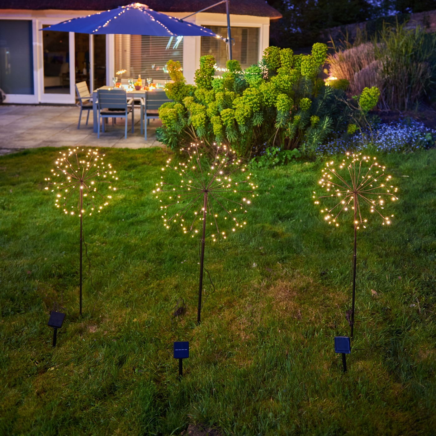 Solar Garden Light – Dandelion Design – Bronze – Rechargeable – Outdoor 5