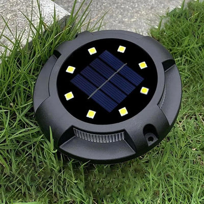 Solar Ground Lights – Weatherproof Design – Black ABS – Pack of 4 – GardenBrite™ 2