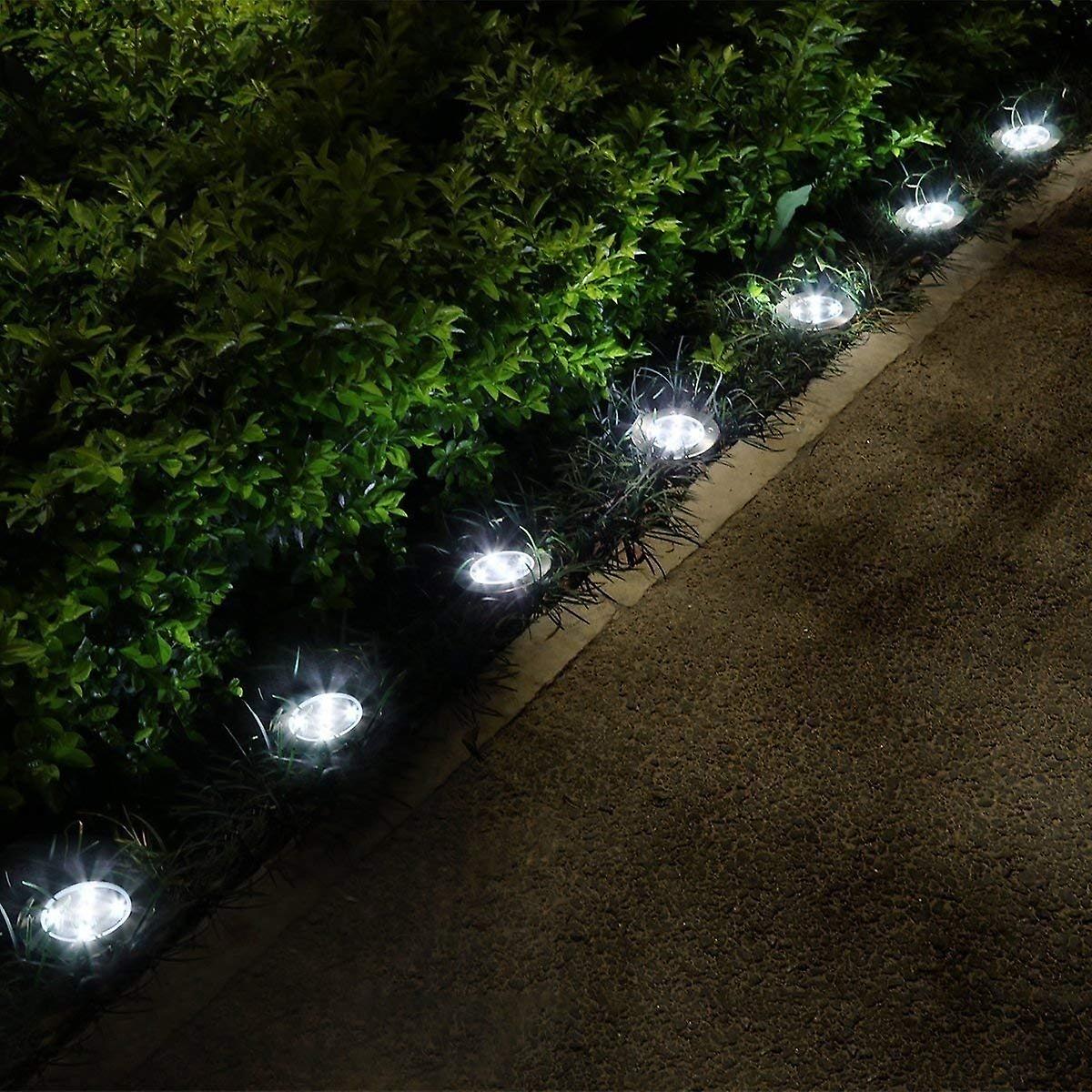 Solar Ground Lights – Weatherproof & Automatic – LED – Black – Pack of 4 4