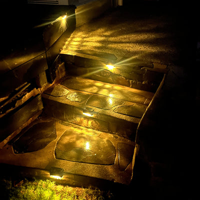 Solar Step Light – IP65 Weatherproof – Durable Plastic – Black – GardenBrite 6