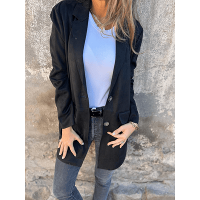 Sonya – Medium-Length Winter Coat – Elegant Black 2