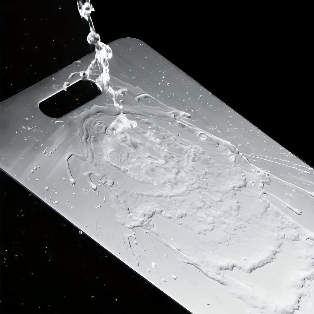 Stainless Steel Chopping Board – Antibacterial Surface – SUS304 – Silver – Standard Size 4