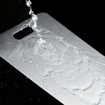 Stainless Steel Chopping Board – Antibacterial Surface – SUS304 – Silver – Standard Size 4