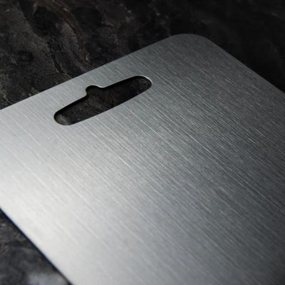 Stainless Steel Chopping Board – Antibacterial Surface – SUS304 – Silver – Standard Size 5