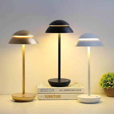 Table Lamp – Cordless Rechargeable Dimmable – Aluminum – Warm White – 15 x 34 cm – Luminous Prestige 1