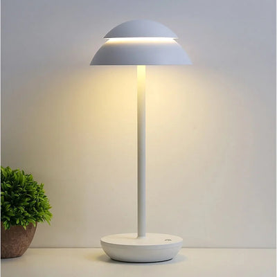 Table Lamp – Cordless Rechargeable Dimmable – Aluminum – Warm White – 15 x 34 cm – Luminous Prestige 4