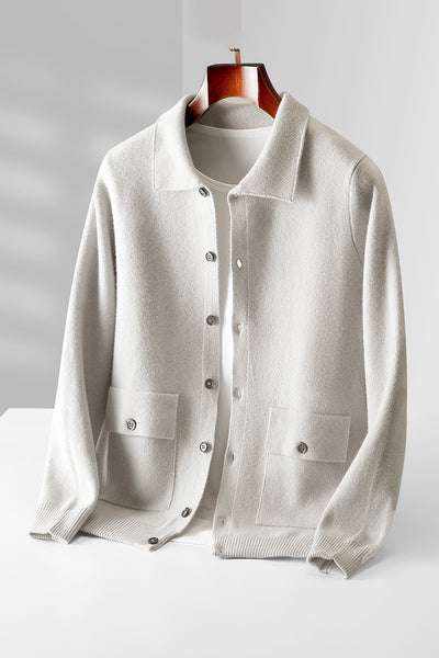 Timon – Men's Cashmere Cardigan – Tailored Fit – Classic Colors 6