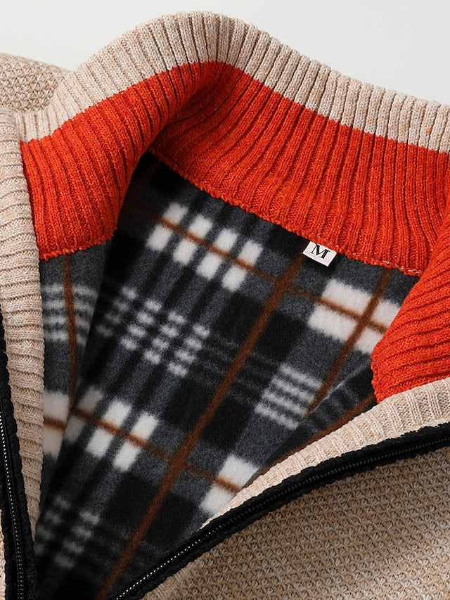 Tom Polo – Men's Sweater – Fine Knit – Kaki 1