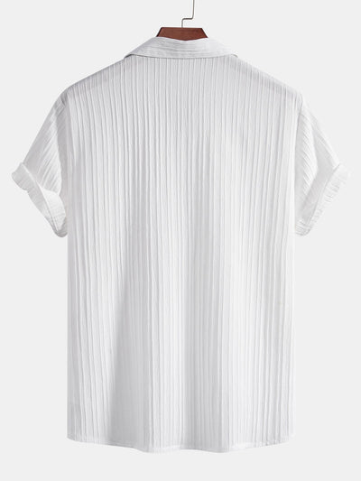 Tristan – Striped Short-Sleeve Shirt – Cotton – Multi-Color 3