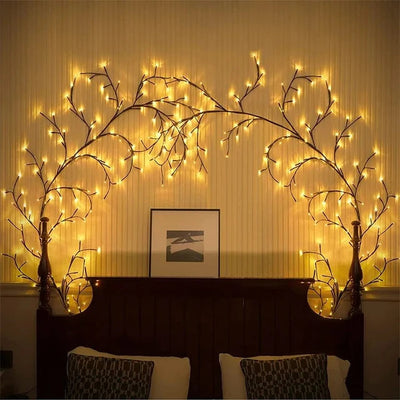 Twilight Willow Vine – 96 LED Fairy Lights – Green – 2 Meters – GardenBrite 4