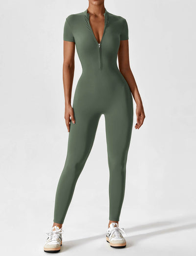 Wanda – Sporty Full Body Bodysuit – Elastic – Black 10