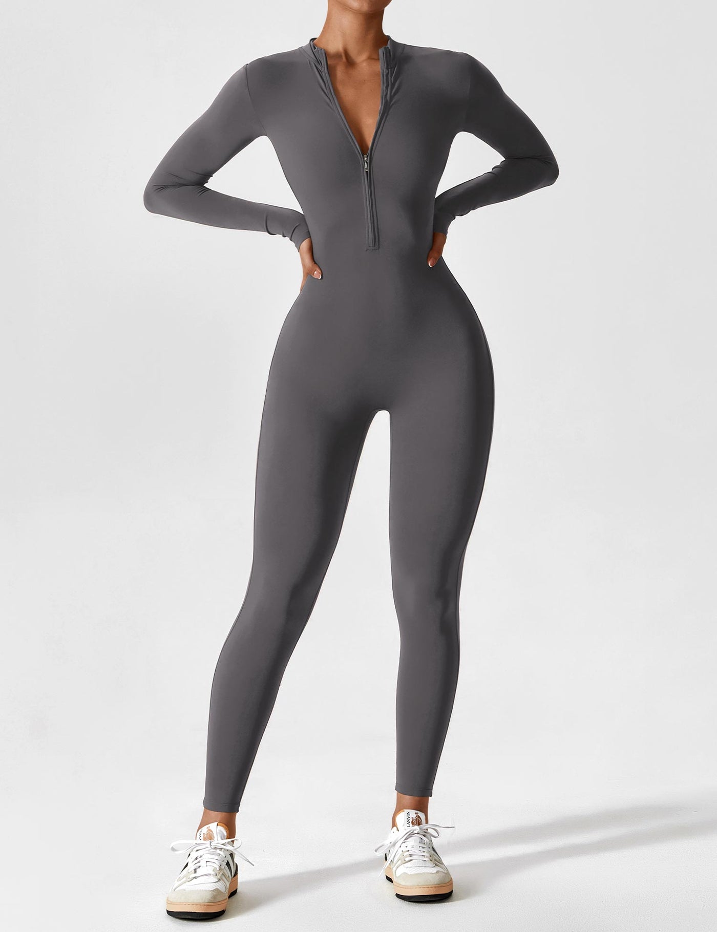 Wanda – Sporty Full Body Bodysuit – Elastic – Black 11