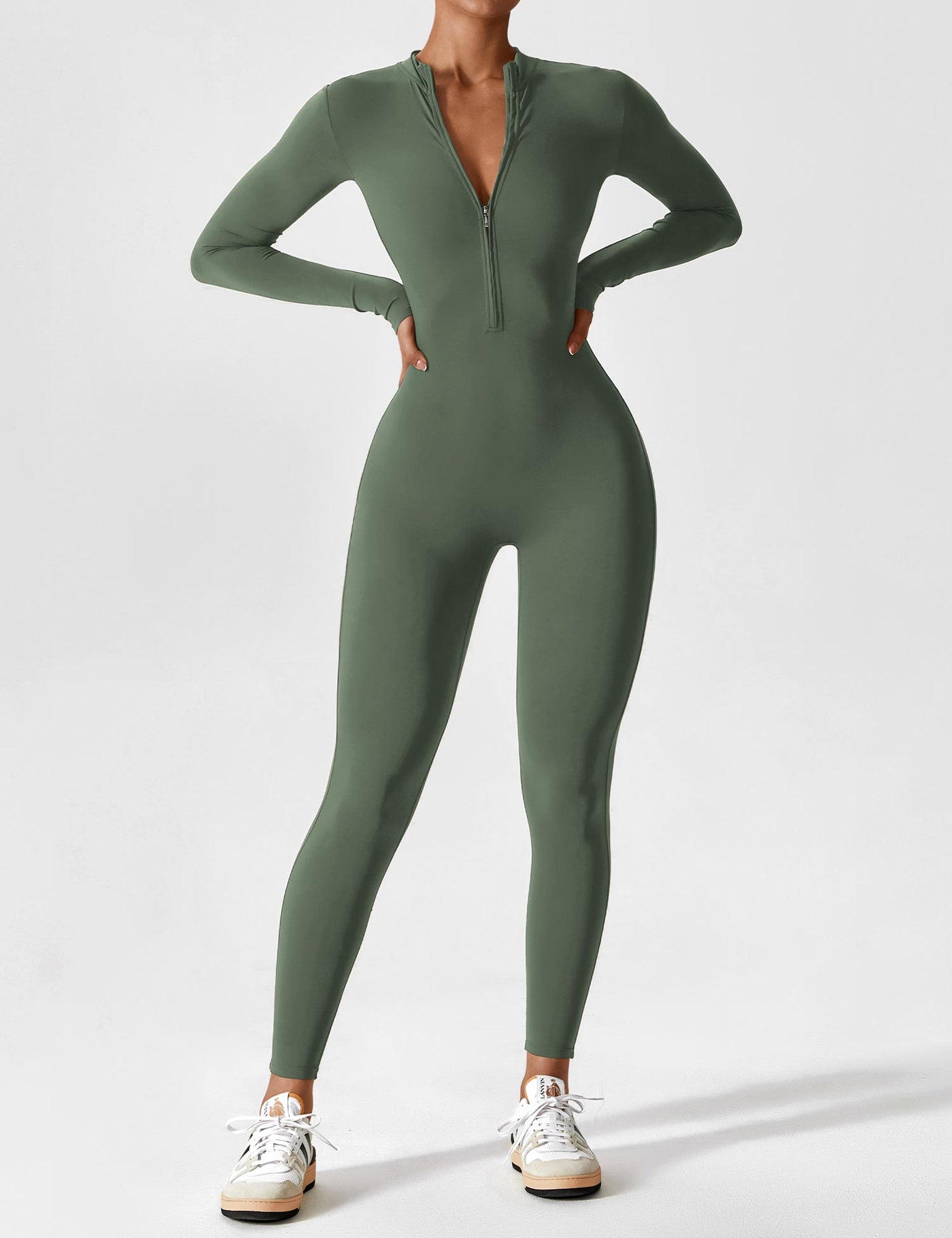 Wanda – Sporty Full Body Bodysuit – Elastic – Black 12