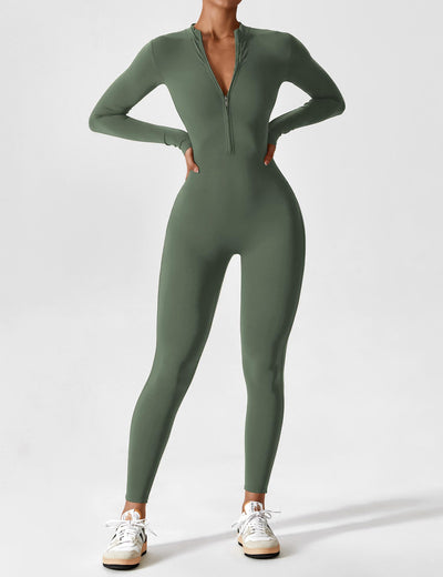 Wanda – Sporty Full Body Bodysuit – Elastic – Black 12